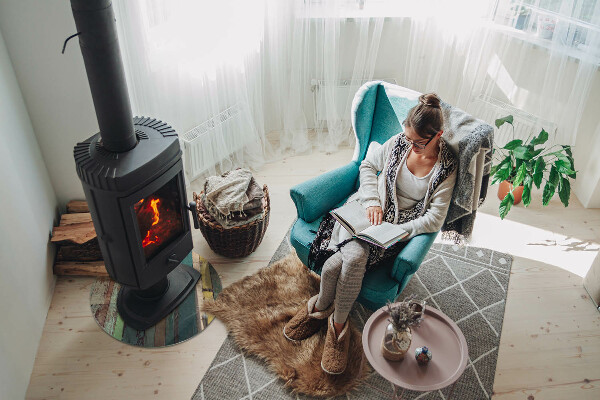 Okrúhla podložka pod krbové kachle Dosky v rôznych odtieňoch