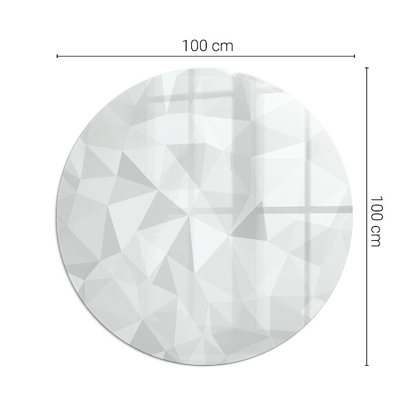 Okrúhla podložka pod krbové kachle Abstraktný geometrický vzor