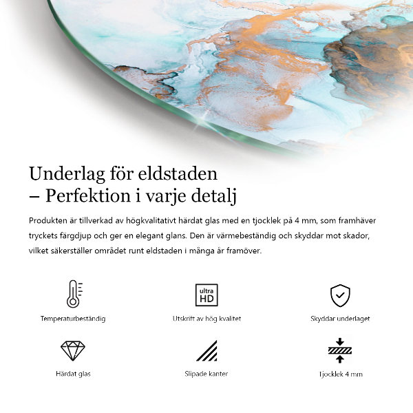 Okrúhla nehorľavá podložka pred krb Poškodená drevená doska