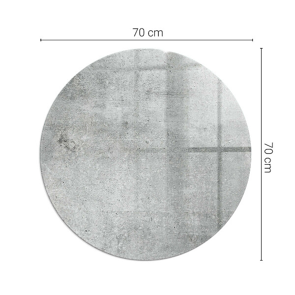 Okrúhla podložka pod krbové kachle Textúra surového betónu