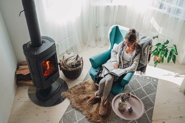 Okrúhla nehorľavá podložka pred krb Farba: Šedohnedá