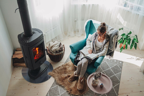 Okrúhla podložka pod krbové kachle Farba: Tmavomodrá