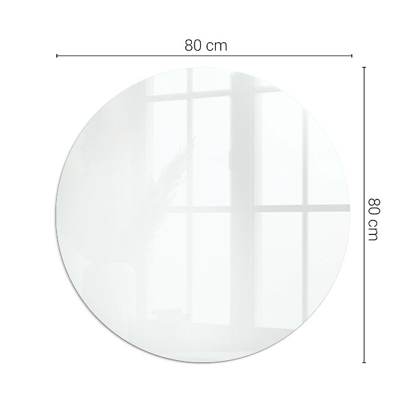 Okrúhle sklo pod krb Farba Biela