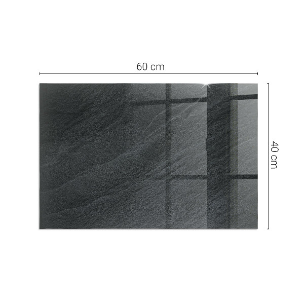 Obdĺžniková sklenená podložka pod krb Textúra prírodného kameňa