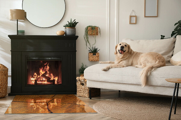 Obdĺžniková podložka pod krb Drevená štruktúra v priereze