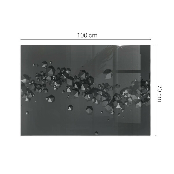 Obdĺžniková podložka pod kachle Abstraktný oblak pevných látok