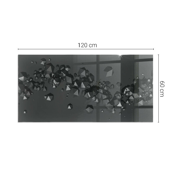 Obdĺžniková podložka pod kachle Abstraktný oblak pevných látok