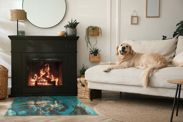 Obdĺžniková podložka pod krb Abstraktný organický vzor