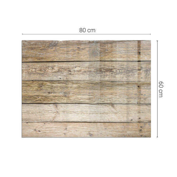 Obdĺžniková podložka pod kachle Drevená doska v rozložení