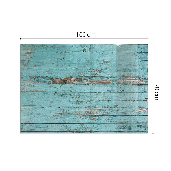 Obdĺžniková sklenená podložka pod krb Dosky v rustikálnom štýle