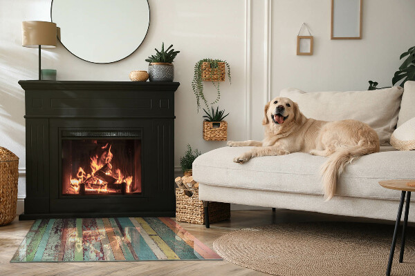 Obdĺžniková podložka pod krb Dosky v rôznych odtieňoch