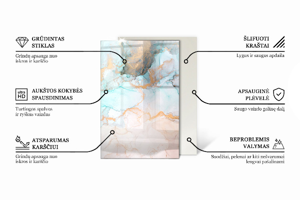 Obdĺžniková podložka pod kachle Textúra povrchu kameňa