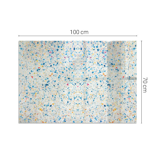 Obdĺžniková sklenená podložka pod krb Abstraktný textúrovaný vzor