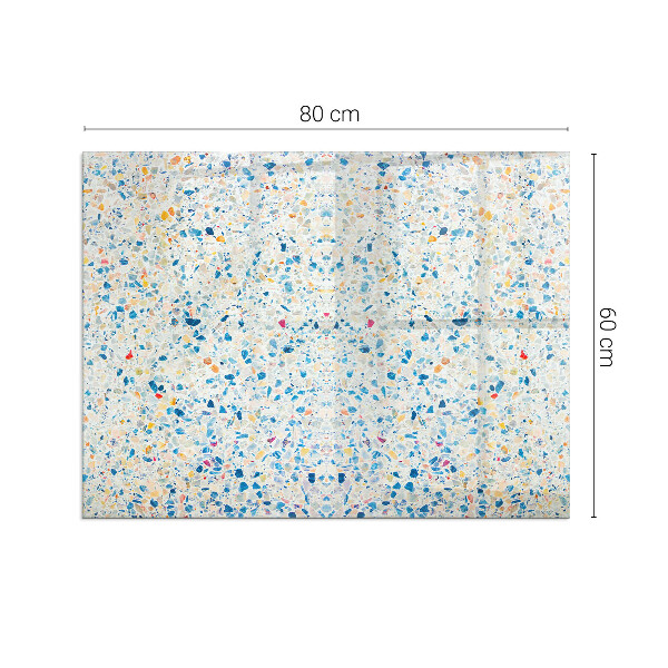 Obdĺžniková sklenená podložka pod krb Abstraktný textúrovaný vzor