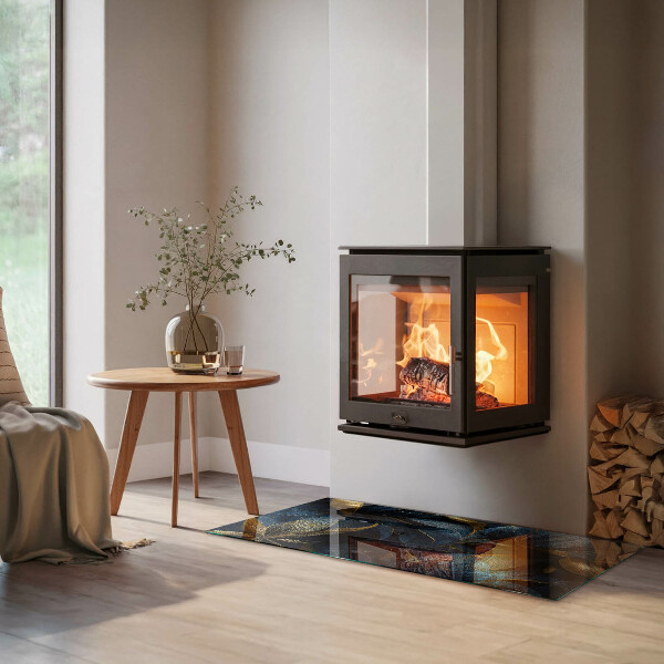 Obdĺžniková podložka pod krb Elegantná textúra listov