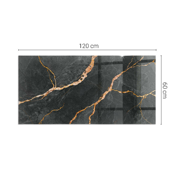 Obdĺžniková podložka pod kachle Elegantný mramor s žilami