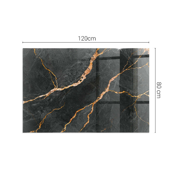 Obdĺžniková podložka pod kachle Elegantný mramor s žilami