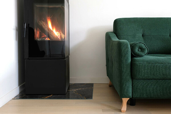 Obdĺžniková podložka pod kachle Elegantný mramor s žilami