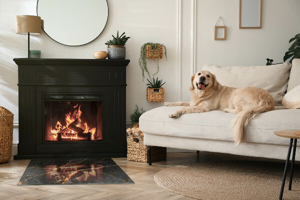 Obdĺžniková podložka pod kachle Elegantný mramor s žilami