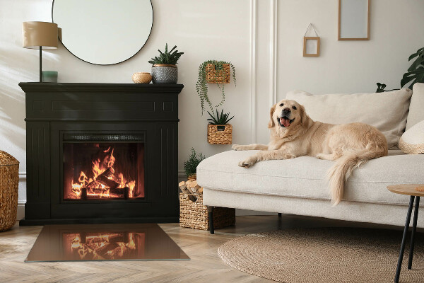 Obdĺžniková podložka pod kachle Farba Hnedá