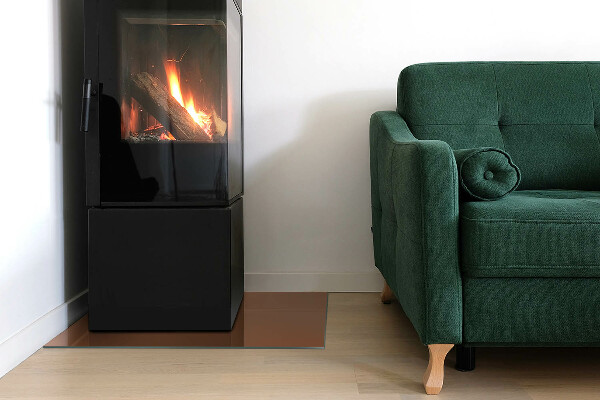 Obdĺžniková podložka pod krb Farba Hnedá