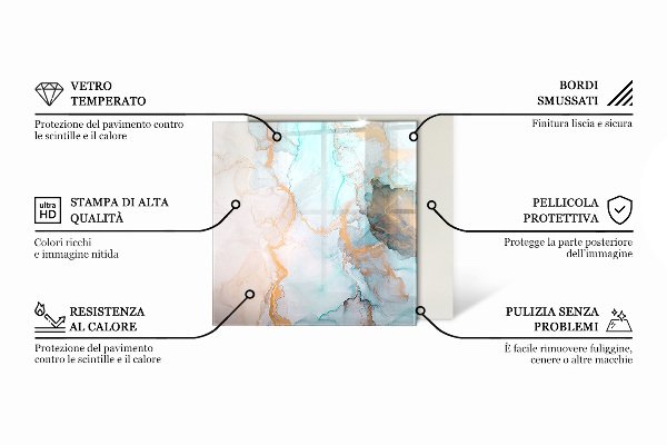 Šesťuholníková podložka pod krbové kachle Geometria s drevom