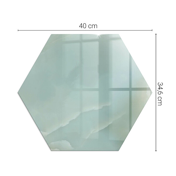 Šesťuholníková nehorľavá podložka pred krb Jemný mramorový vzor