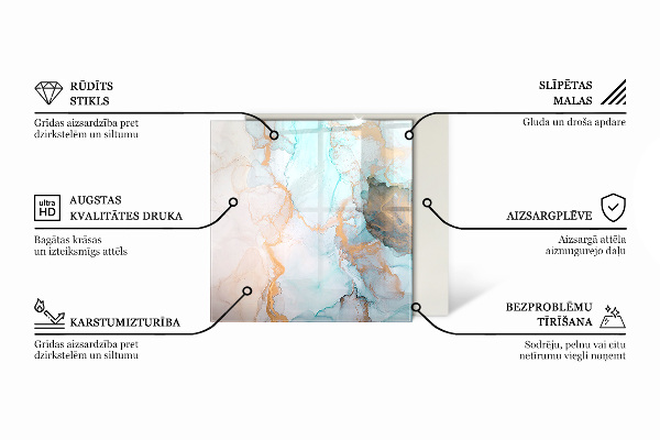 Šesťuholníkové sklo pod krb Olivová farba