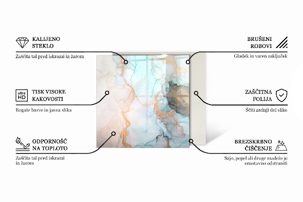 Šesťuholníková podložka pod krbové kachle Slonovinová farba