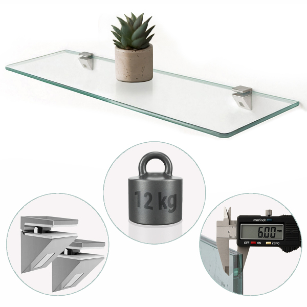 Zavesná polička do kúpeľne 45x13 cm