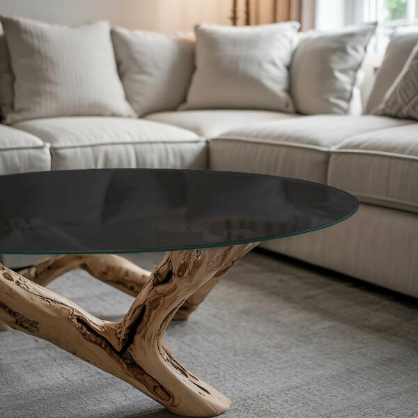 Doska na stôl Čierna bez vzorov