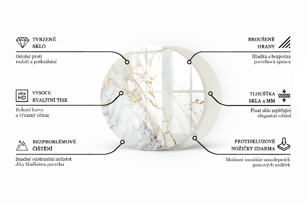 Doska na stôl Mozaikové vzory s ornamentami