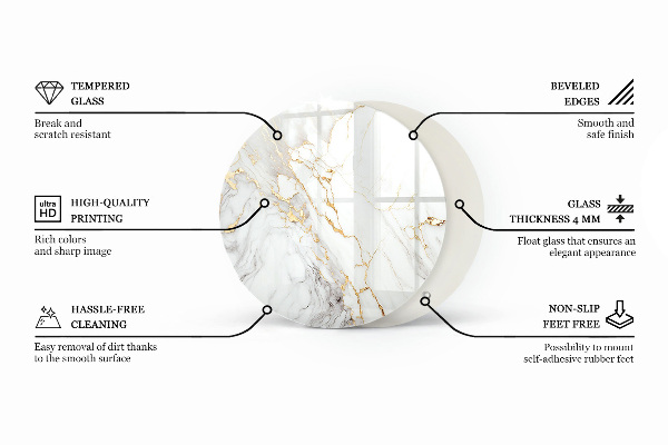Doska na stôl Mozaikové vzory s ornamentami