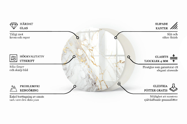 Doska na stôl Mramorový dizajn na povrchu