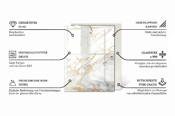 Stolová doska Hladká biela