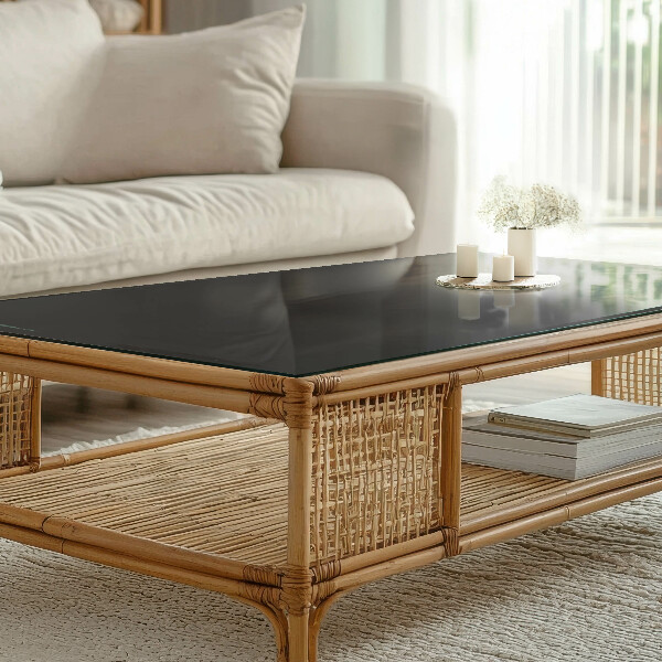 Stolová doska Hladký čierny štýl