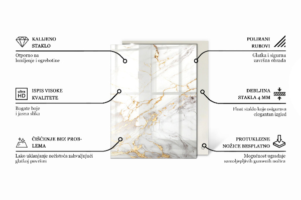 Stolová doska Mramorový vzor