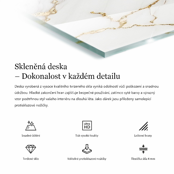 Stolová doska Betón s trhlinami