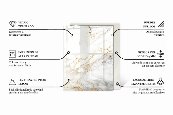 Stolová doska Betón s trhlinami