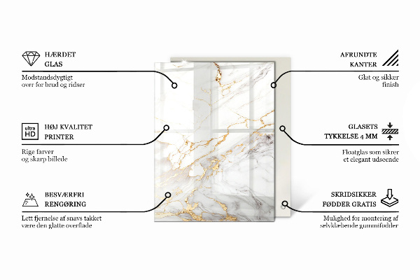Stolová doska Žilkový mramorový vzor