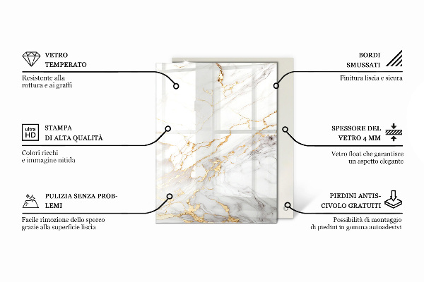 Stolová doska Vzor z prírodného kameňa