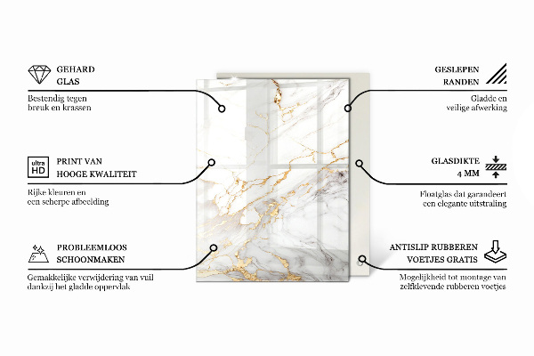 Stolová doska Elegantný mramorový vzor