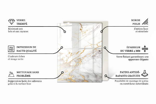 Stolová doska Vzor prírodného dreva a živice