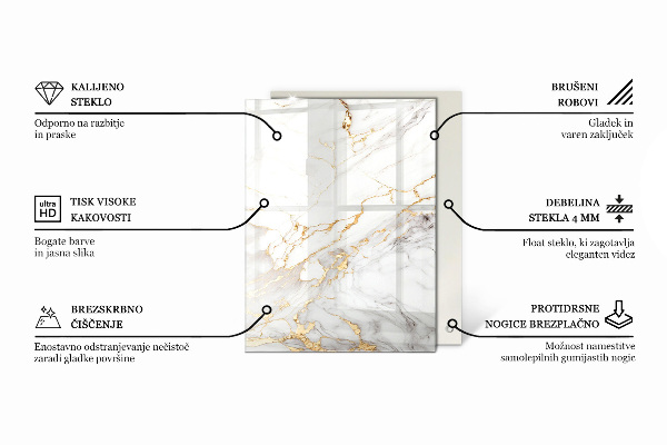 Stolová doska Vzor prírodného dreva a živice