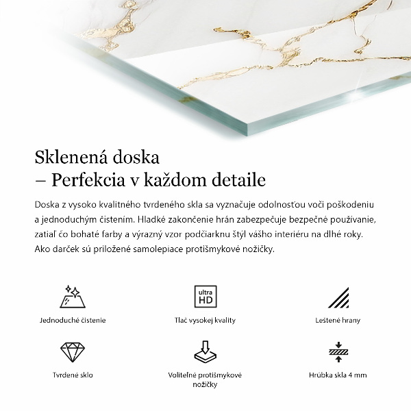 Stolová doska Vzor prírodného dreva a živice