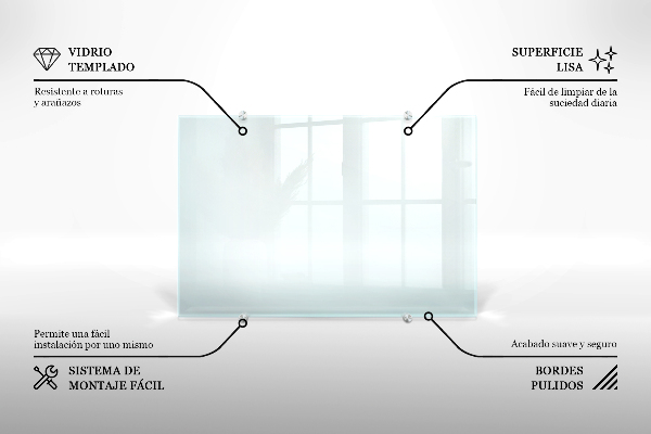Transparentný zástena do kuchyne 100x30 cm