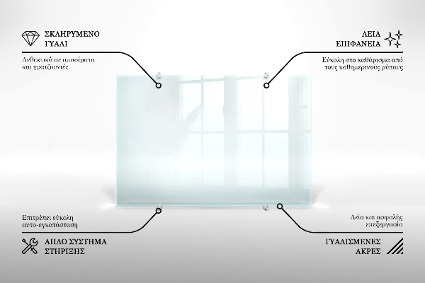 Transparentný zástena do kuchyne 100x30 cm