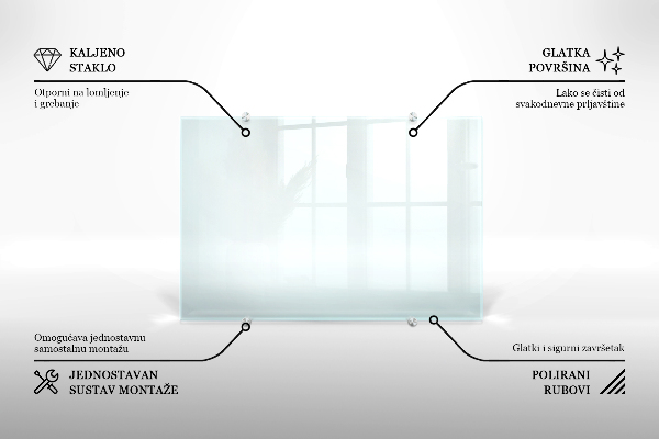 Obklad za kuchynskú linku transparentný 120x60 cm