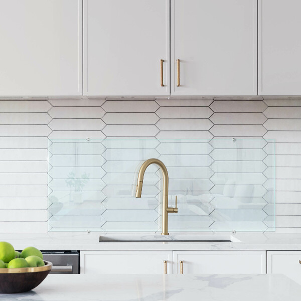 Transparentný obklad za kuchynskú linku 125x50 cm