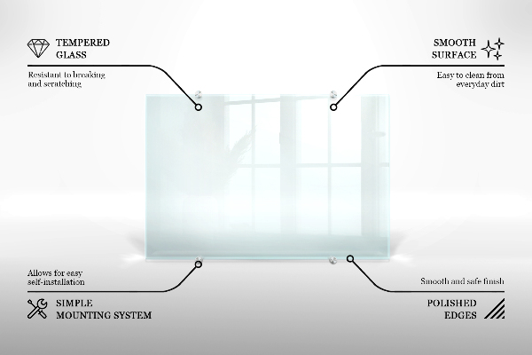 Transparentný obklad do kuchyne 60x60 cm